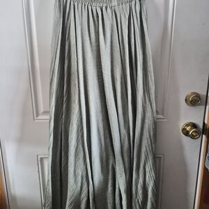 Flowy Sage Skirt, M